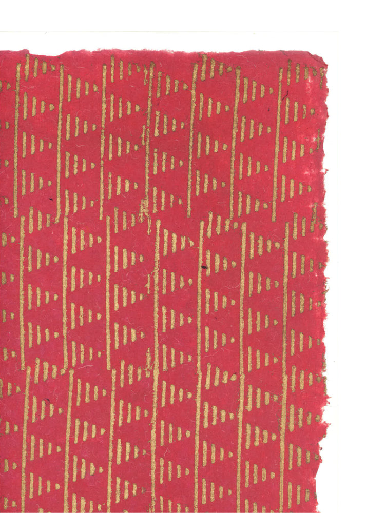 Golden Ziggurats on Pink