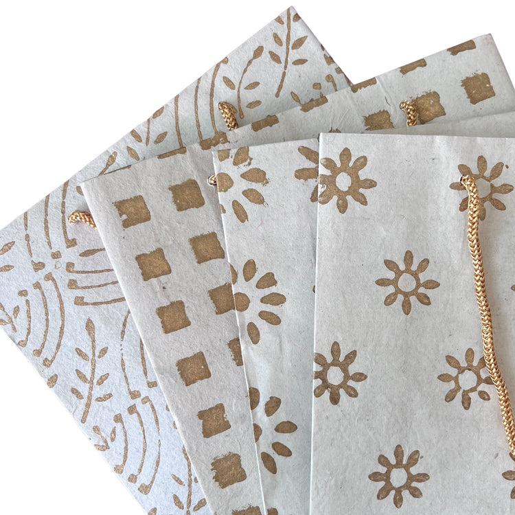 Paper Bag: Golden Prints Assorted
