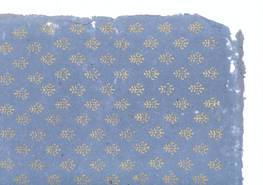 A golden crest on Cerulean Blue