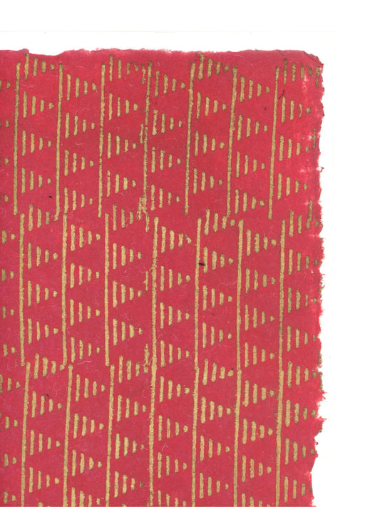 Golden Ziggurats on Pink