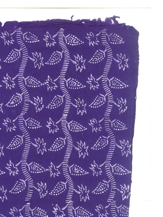 Creeper in White on Deep Purple